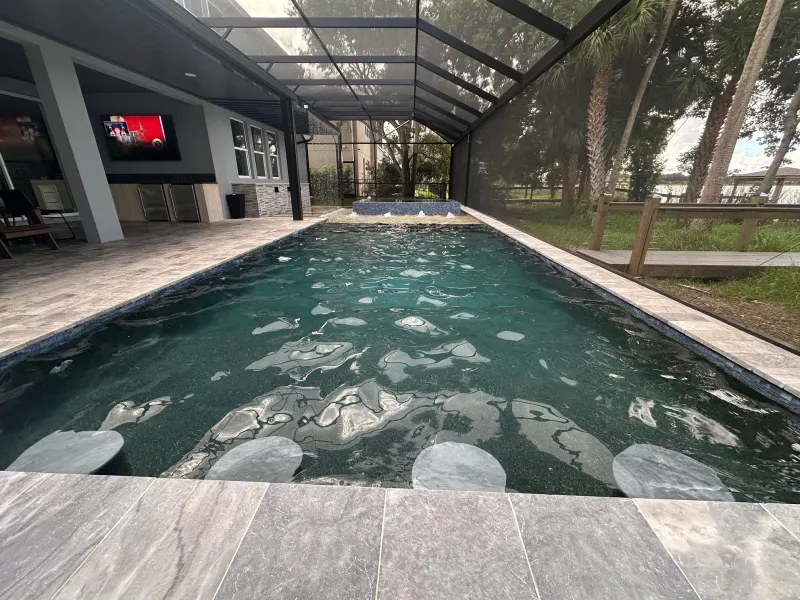Custom pool build by Next Level Pools and Spas — Central Florida new construction
