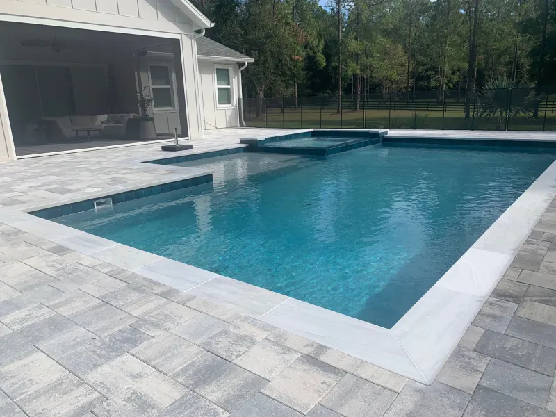 Custom pool build by Next Level Pools and Spas — Central Florida new construction