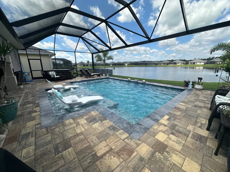 Custom pool build by Next Level Pools and Spas — Central Florida new construction
