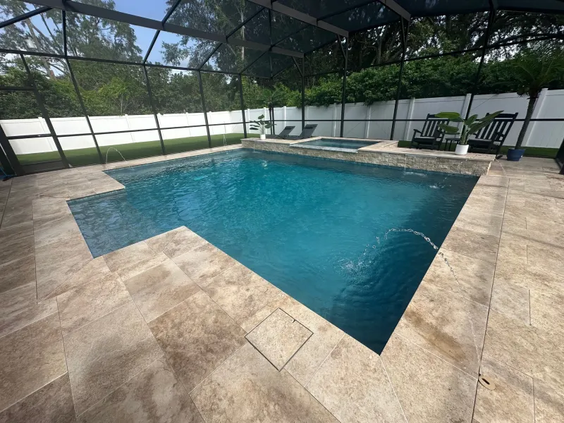 Custom pool build by Next Level Pools and Spas — Central Florida new construction
