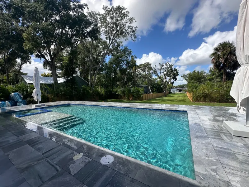 Custom pool build by Next Level Pools and Spas — Central Florida new construction