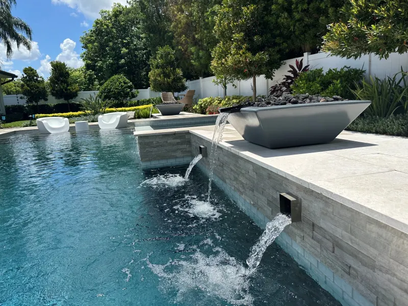 Custom pool build by Next Level Pools and Spas — Central Florida new construction