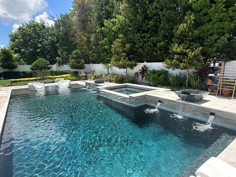 Custom pool build by Next Level Pools and Spas — Central Florida new construction