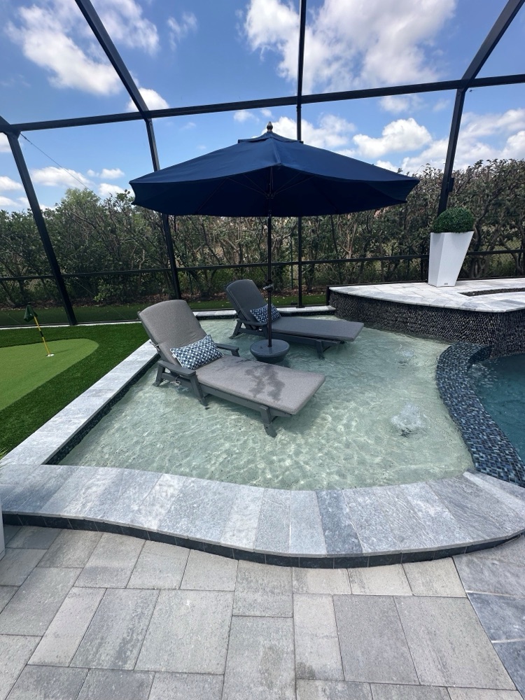 Full reshape + glass-tile spa — after, view 5