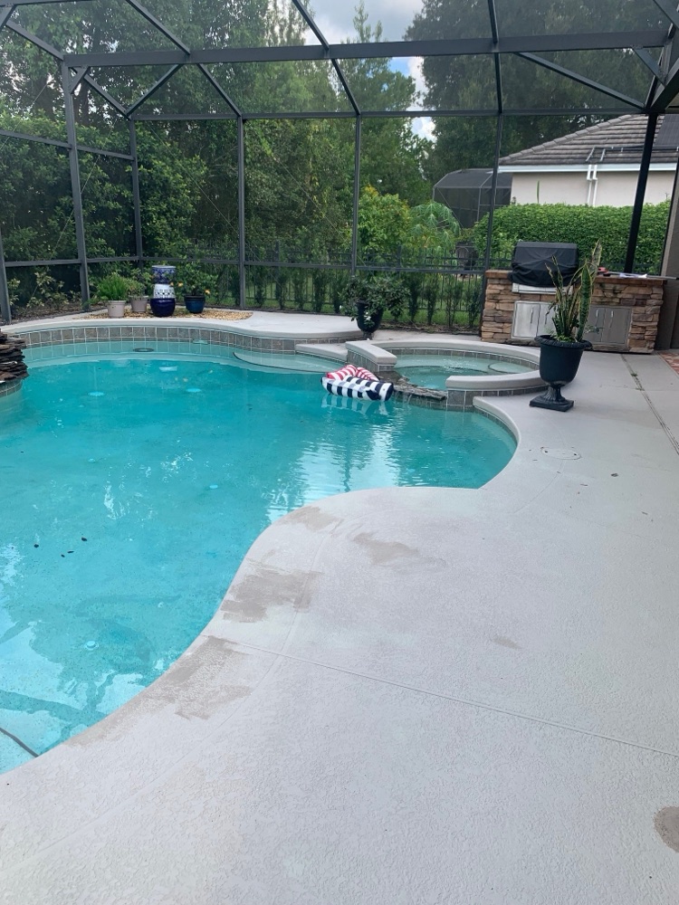 Full reshape + glass-tile spa — before, view 3